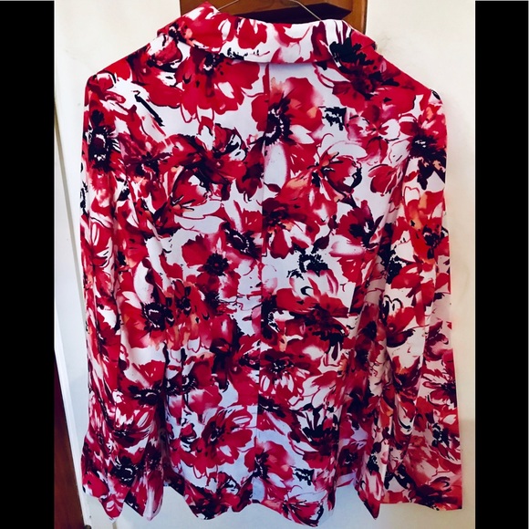 Roamans Pretty Floral Spring Blazer - Picture 2 of 5